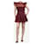 Jonathan Simkhai Burgundy sheer ruffled mini dress - size UK 8 Dark red Polyester  ref.1387656