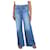 Frame Denim Blue Le Palazzo jeans - size UK 14 Cotton  ref.1387659