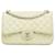 Chanel White Jumbo Classic Caviar Double Flap Cream Leather  ref.1387700
