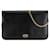 Borsa a tracolla con catena in pelle nera Dior Nero Vitello simile a un vitello  ref.1387764