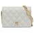 Wallet On Chain Carteira Chanel White CC acolchoada de pele de cordeiro com corrente Branco Couro  ref.1387771