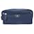 NEW MONTBLANC JET WASH BAG TOILETRIES BAG 118387 BLUE CANVAS POUCH Cloth  ref.1387841