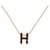 Hermès NEW HERMES POP H RED LACQUER PENDANT + METAL CHAIN H147991FP03 PENDANT Gold-plated  ref.1387851