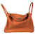 Hermès Hermes Lindy 34 Orange Clemence Coral Leather  ref.1387872