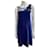 Whistles Robe en soie bleu marine avec des embellissements floraux  ref.1388053