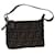 FENDI Zucca Canvas Hand Bag Brown Black Auth yk12428 Cloth  ref.1388140