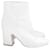 Gianvito Rossi White Mid Heel Ankle Boots Leather  ref.1388156