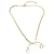 Christian Dior Ribbon Necklace Metal Gold Auth yk12596 Golden  ref.1388157