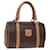 Céline Sac à main CELINE Macadam en toile PVC Marron Auth 74542  ref.1388174