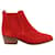 Autre Marque Wildlederstiefel Rot  ref.1388203