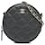 Pochette Chanel nera in pelle di agnello trapuntata con perle rotonde e borsa a tracolla con catena Nero  ref.1388377