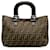 Brown Fendi Zucca Twins Handbag Leather  ref.1388381