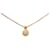 Collar con colgante Dior dorado con diamantes de imitación  ref.1388409