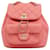 Mochila Chanel pequena Duma em pele de cordeiro rosa Couro  ref.1388426