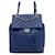 Blue Chanel Medium Lambskin Urban Spirit Backpack Leather  ref.1388455