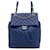 Zaino Urban Spirit medio in pelle di agnello Chanel blu  ref.1388455