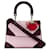 Pink Dior Medium Tricolor Be Dior Satchel Leather  ref.1388461