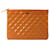 Chanel O Etui mittleres Lackleder in Orange  ref.1388473