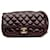 Bolsa Crossbody Chanel Paris-Salzburg CC vermelha com aba patenteada com ilhó Vermelho Couro  ref.1388487