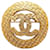 Goldene Chanel CC-Brosche Metall  ref.1388499