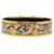 Green Hermès Wide Enamel Bangle Costume Bracelet Metal  ref.1388505