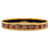 Red Hermès Narrow Enamel Bangle Costume Bracelet Metal  ref.1388506