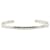 Silver Chanel 18K White Gold Diamond Coco Crush Bangle Costume Bracelet Silvery  ref.1388507