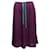Aubergine &Aqua Fendi Knit Midi Jupe Taille US M Synthétique Violet  ref.1388515