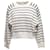 White & Black Brunello Cucinelli Striped Sequin-Accented Sweater Size US XS Synthetic  ref.1388523