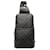 Black Louis Vuitton Damier Graphite Avenue Sling Crossbody Bag Cloth  ref.1388542