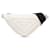 White Prada Grace Lux Triangle Crossbody Bag Leather  ref.1388546