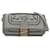 Bolso de hombro con cadena baguette de encaje bordado Fendi gris Roja Cuero  ref.1388558