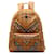 Brown MCM Visetos Stark Studded Backpack Leather  ref.1388587