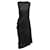 Vestido maxi preto The Row sem mangas franzido tamanho US 6 Sintético  ref.1388608