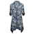 Navy & White Alice + Olivia Floral Print Dress Size US S Navy blue Synthetic  ref.1388612