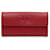 Red Chanel CC Caviar Long Wallet Leather  ref.1388625