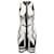 Robe blanche et noire à imprimé géométrique Roberto Cavalli Taille IT 40 Synthétique  ref.1388630