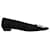 Zapatos planos con hebilla y punta cuadrada de ante Roger Vivier negros Talla 39 Suecia  ref.1388637