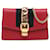 Bolso rojo con cadena Gucci Super Mini Sylvie Roja Cuero  ref.1388642