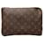 Brown Louis Vuitton Monogram Etui Voyageur PM Clutch Bag Cloth  ref.1388658