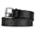 Cintura reversibile Louis Vuitton Monogram Eclipse nera Nero Tela  ref.1388665