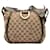 Brown Gucci GG Canvas Abbey D-Ring Crossbody Bag Leather  ref.1388683