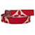 Cintura reversibile iconica gigante con monogramma rosso Louis Vuitton Tela  ref.1388703
