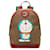 Brown Gucci Micro GG Supreme Doraemon Backpack Leather  ref.1388711