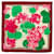 Lenços de seda com estampa floral Red Gucci x Ken Scott Vermelho  ref.1388714