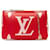 Rote Louis Vuitton-Umhängetasche mit Monogramm „Giant Jungle“ und gefütterter Pochette mit Reißverschluss Leder  ref.1388730