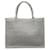 Gray Dior Medium Cannage Embroidered Book Tote Cloth  ref.1388740