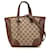 Brown Gucci GG Canvas Bree Satchel Leather  ref.1388764