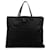 Black Fendi Zucchino Canvas Tote Leather  ref.1388768