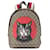 Brauner Gucci GG Supreme Mystic Cat-Rucksack Leder  ref.1388776